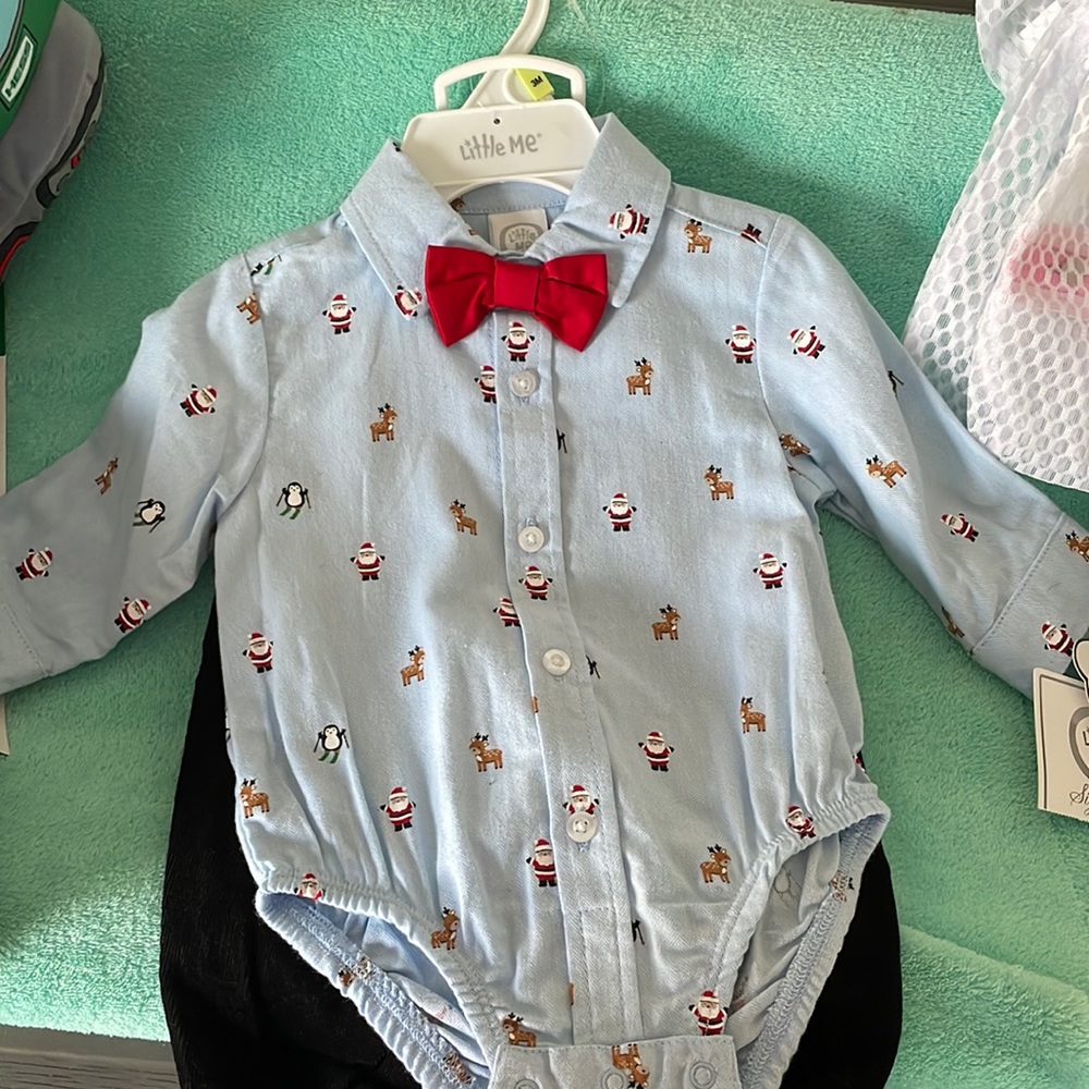 NWT Baby Christmas Outfit 3m